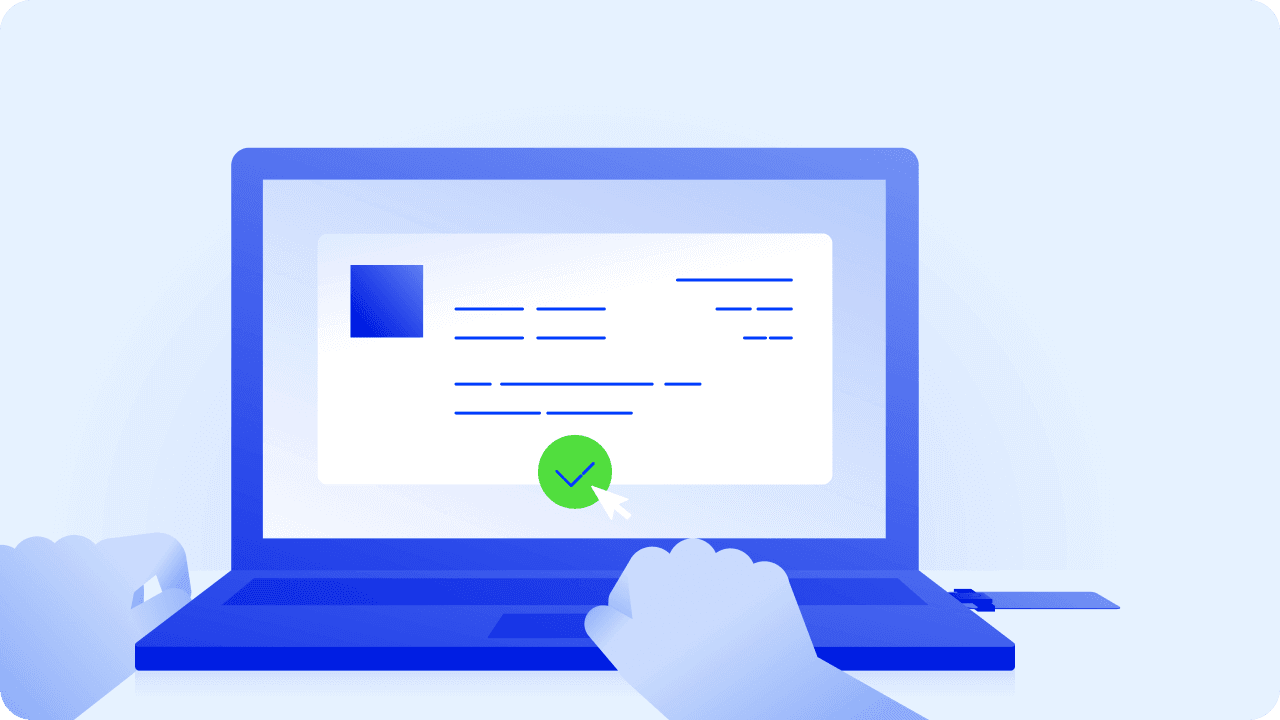 Application to register a company online illustration