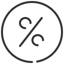Discount percentage icon