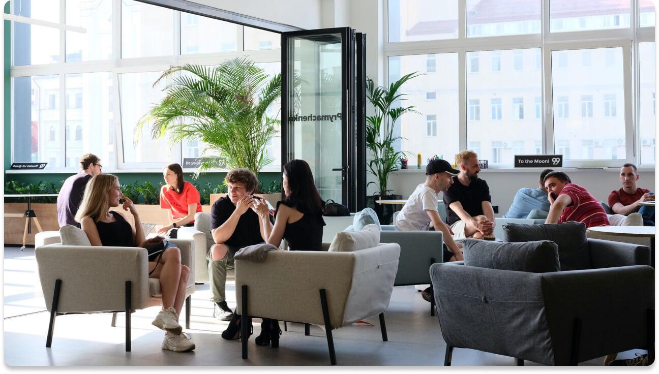 People meeting & co-working