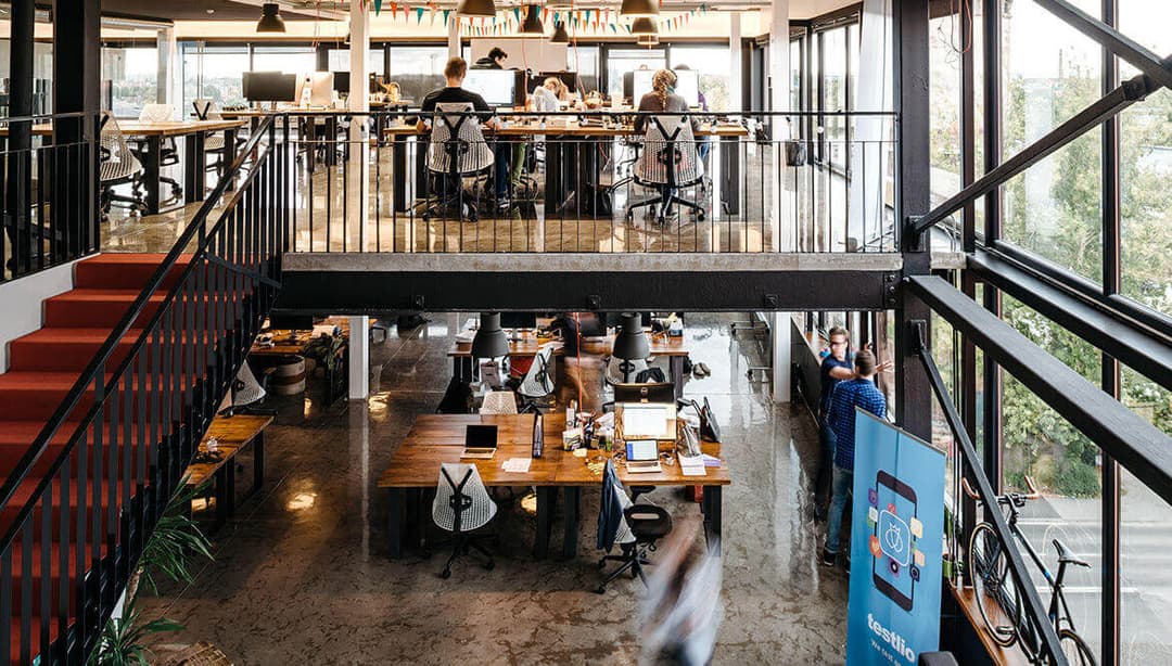 open plan office