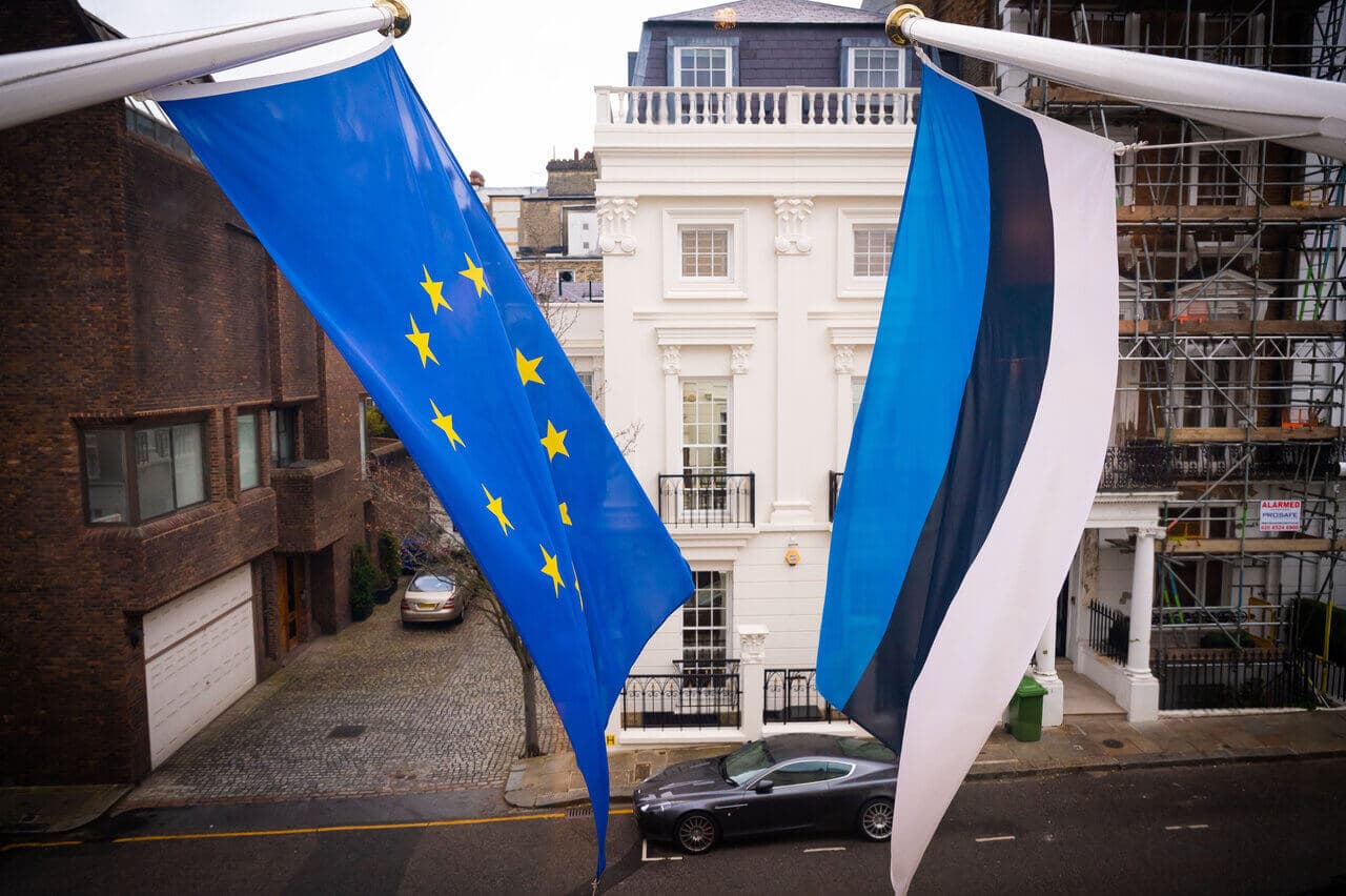EU and Estonian flag