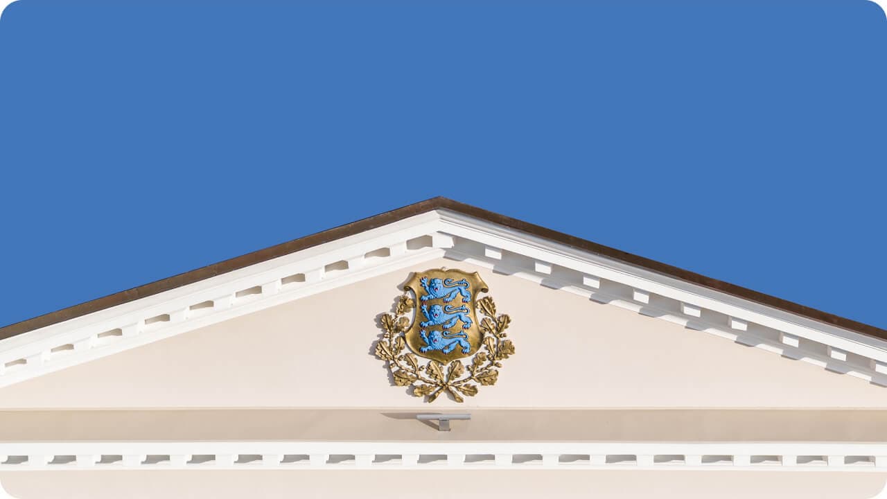 Coat of arms Estonia three lions