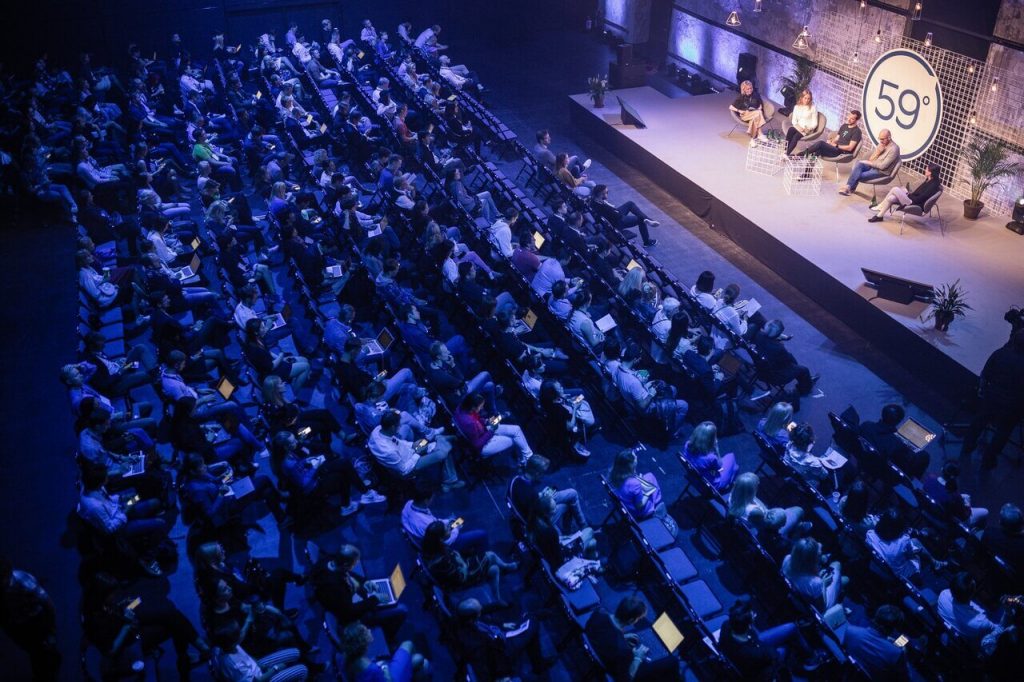 A panel session on the main stage at a previous edition of Latitude 59.