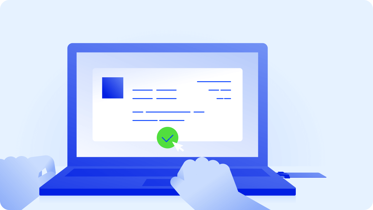 Application to register a company online illustration