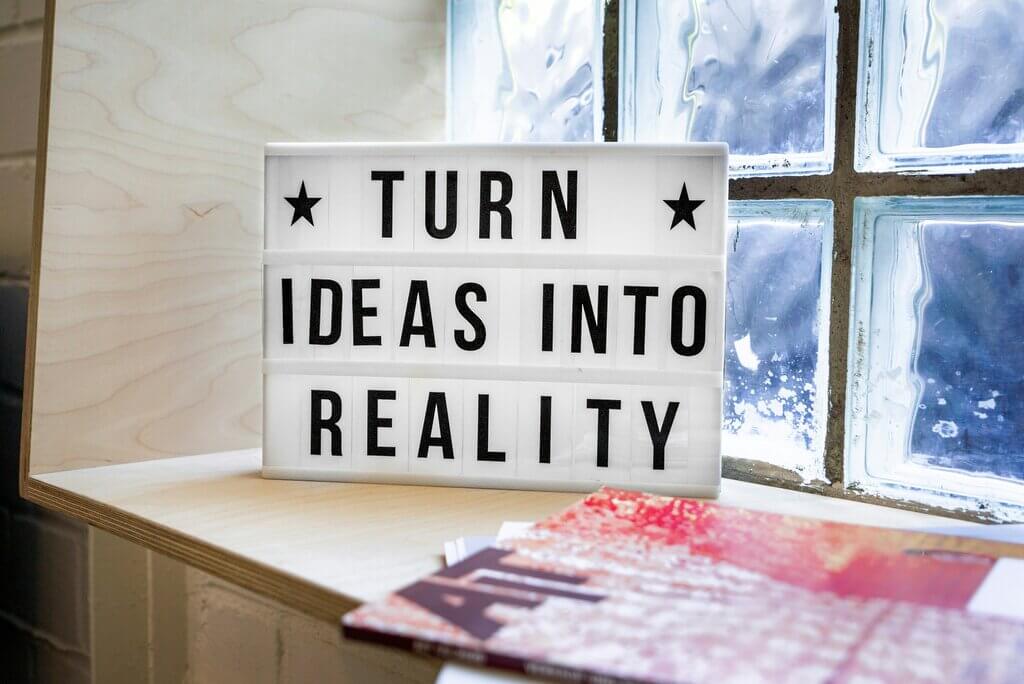 Online footprint: turn Ideas into reality in a light box on a window sill