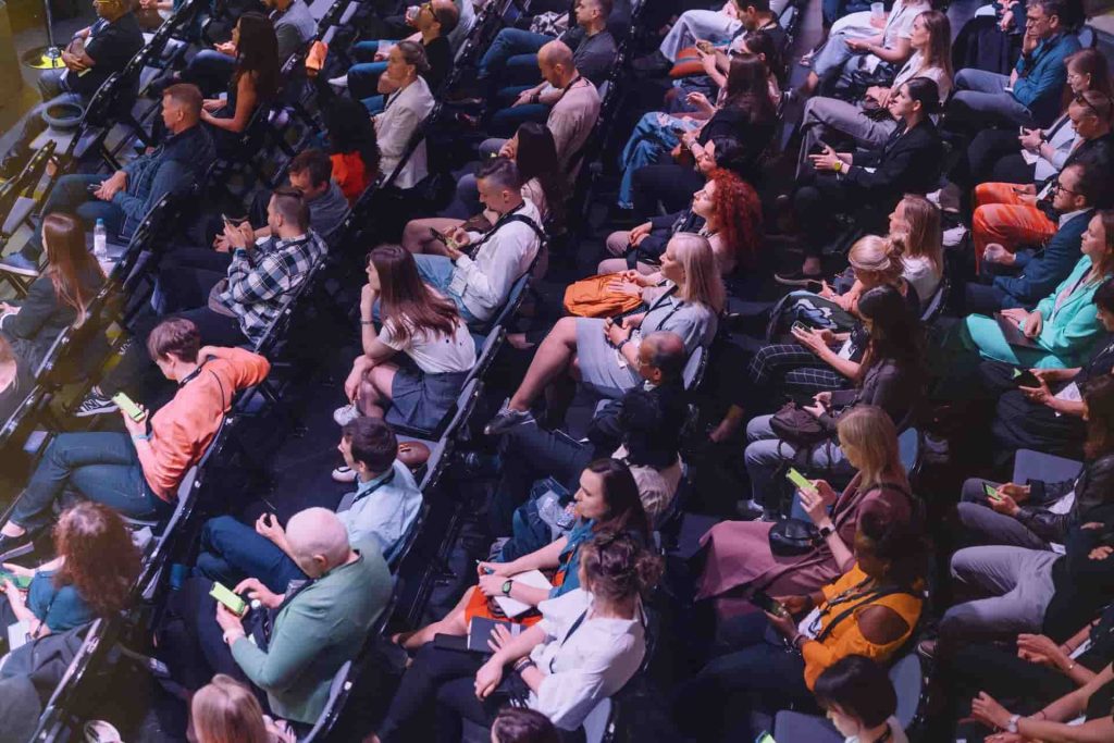 Standing out of a crowd like this one is a goal of personal branding for founders