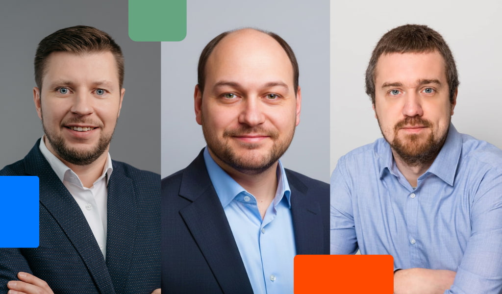 Eero Liivandi, Kristen Kannik, and Mart Toots of Enterprise Estonia