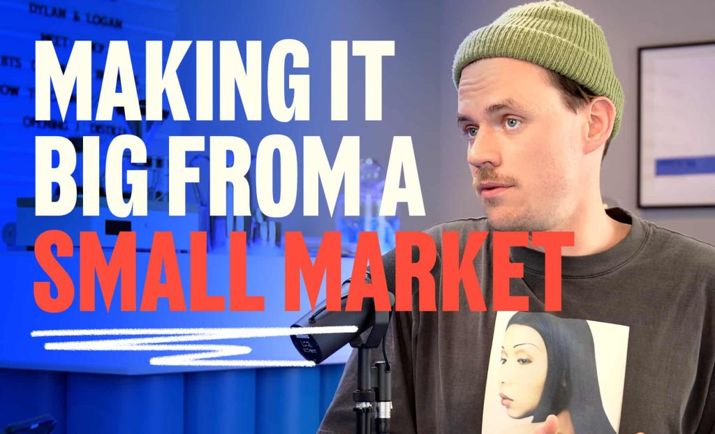 A photo of Andres Kõpper, the artist known as NOËP, as a guest on the Winning Friends podcast