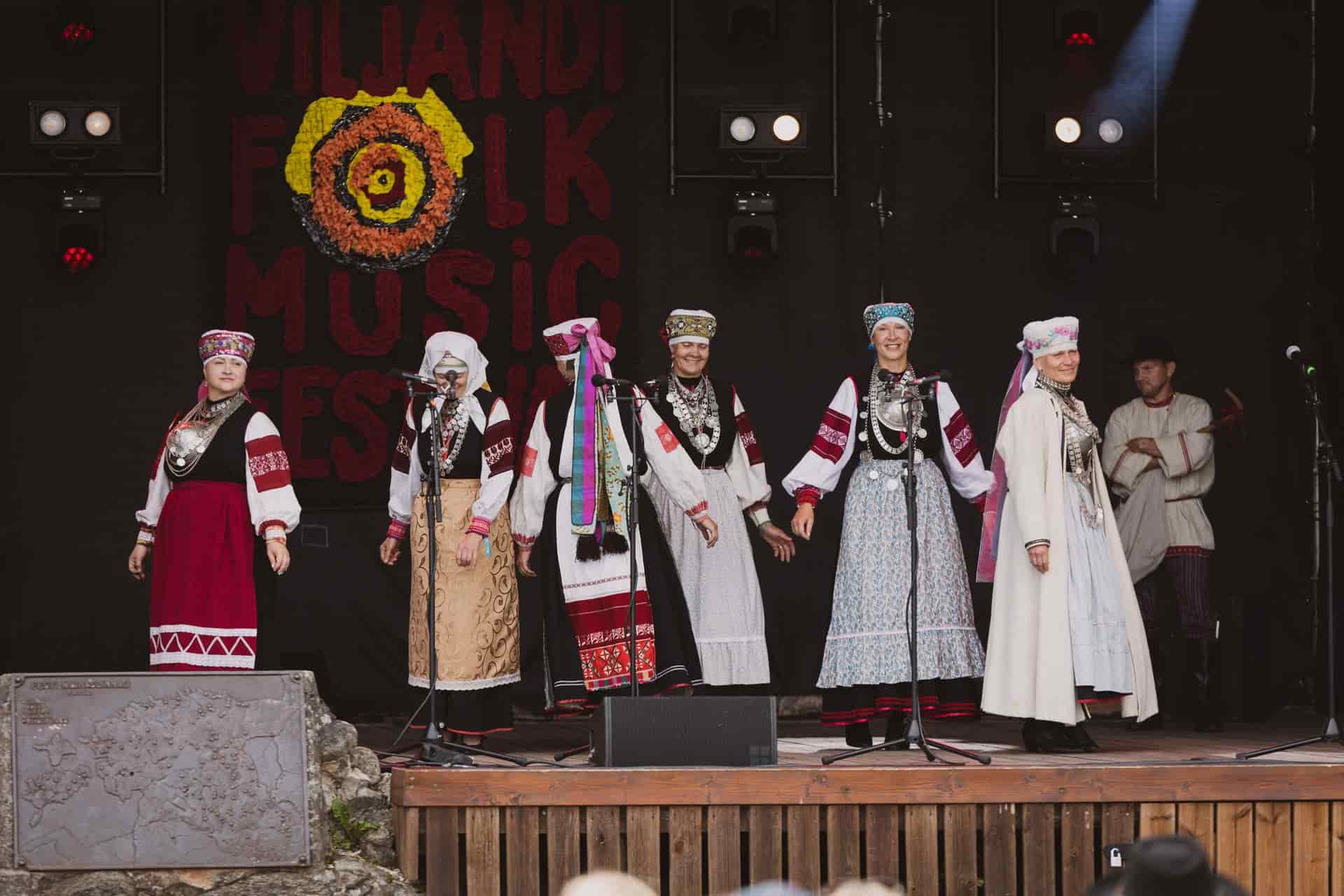 Performers at Viljandi Folk Festival, one of the top events in Estonia in 2026