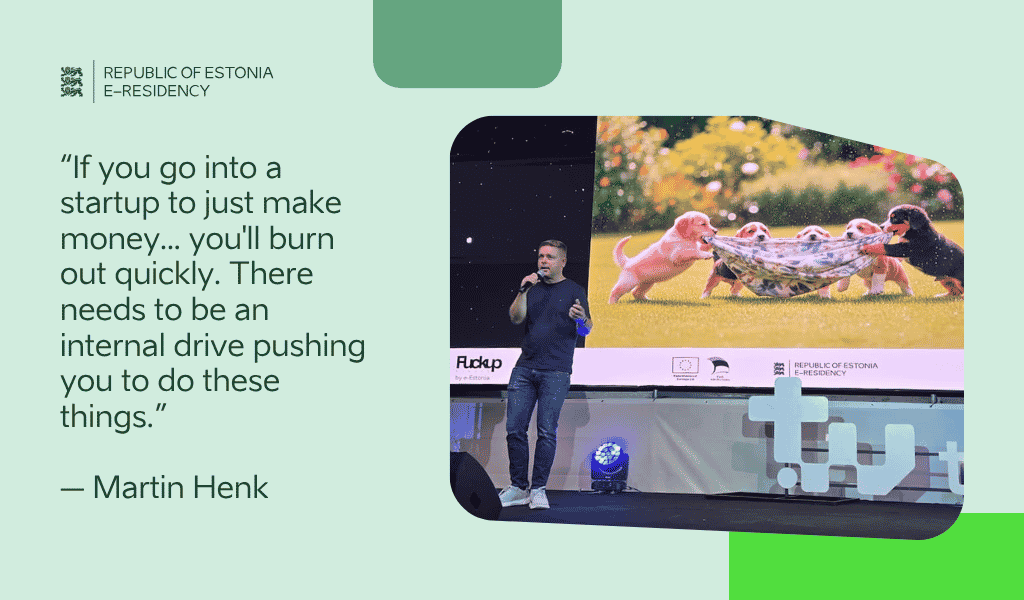 Martin Henk sharing business startup advice at Buenos Aires Tec Week
