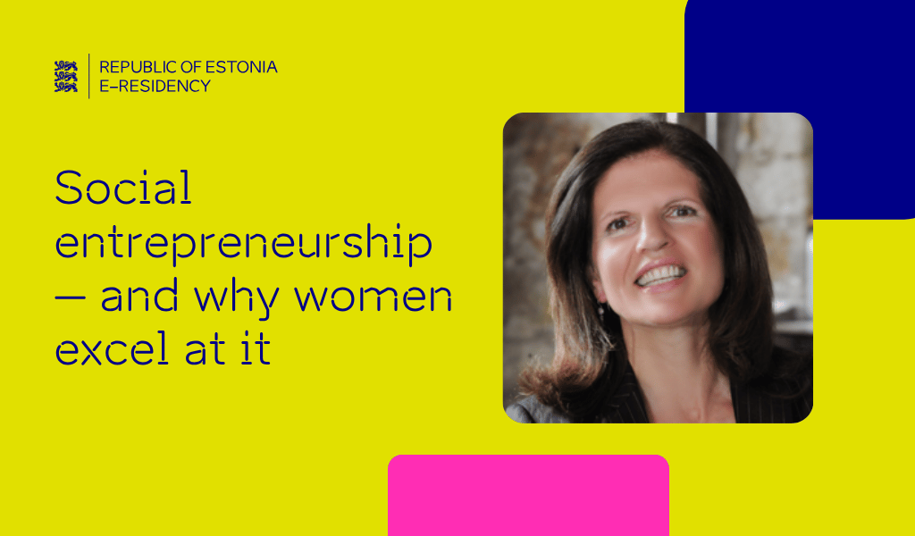 Dr Eleftheria Egel and the title of the article "Social entrepreneurship – and why women excel at it"